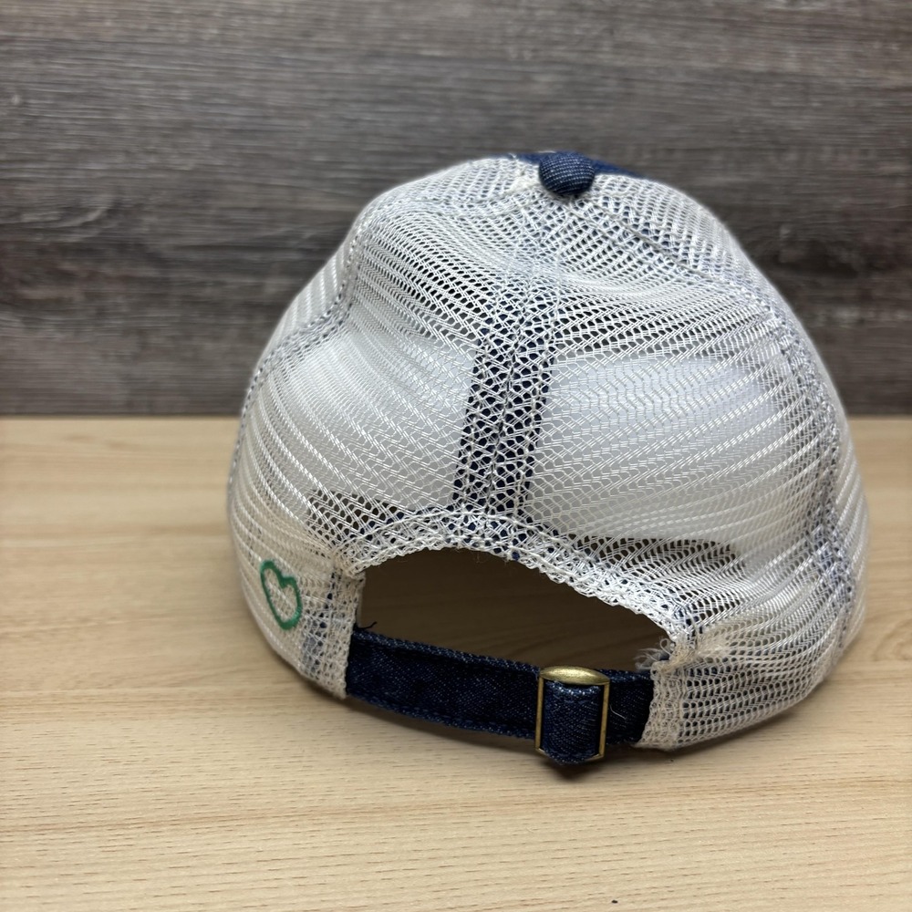 Minnesota Hat Cap Strap Back Mens One Size Blue White Trucker Denim Embroidered - Picture 5 of 9